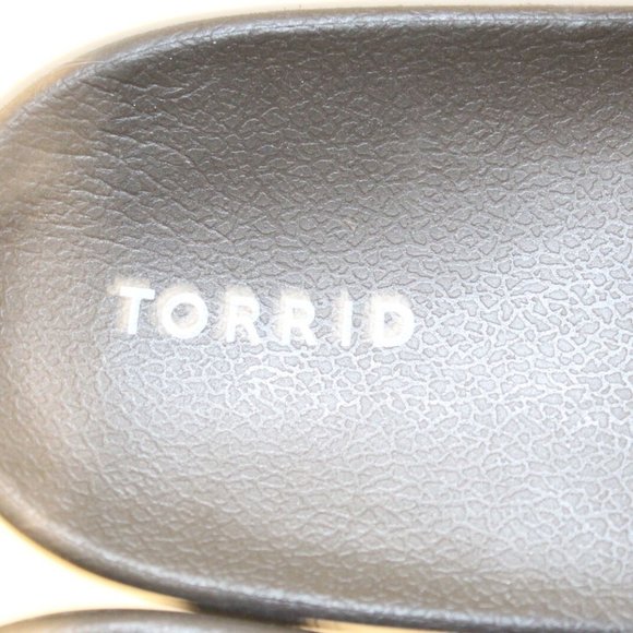 NWT Torrid Pool Slide On Floral Sandals Slides Black Plus Size 12 WW H12242 - Picture 6 of 10